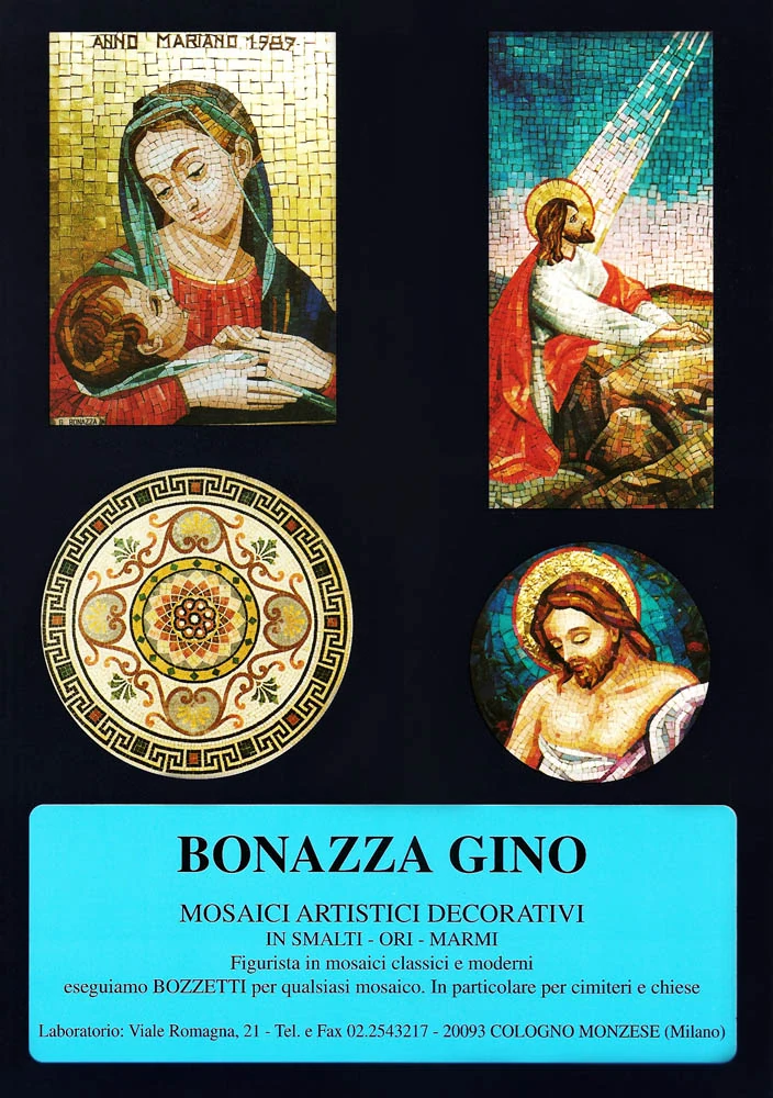 Pagina 1 del catalogo storico di Gino Bonazza
